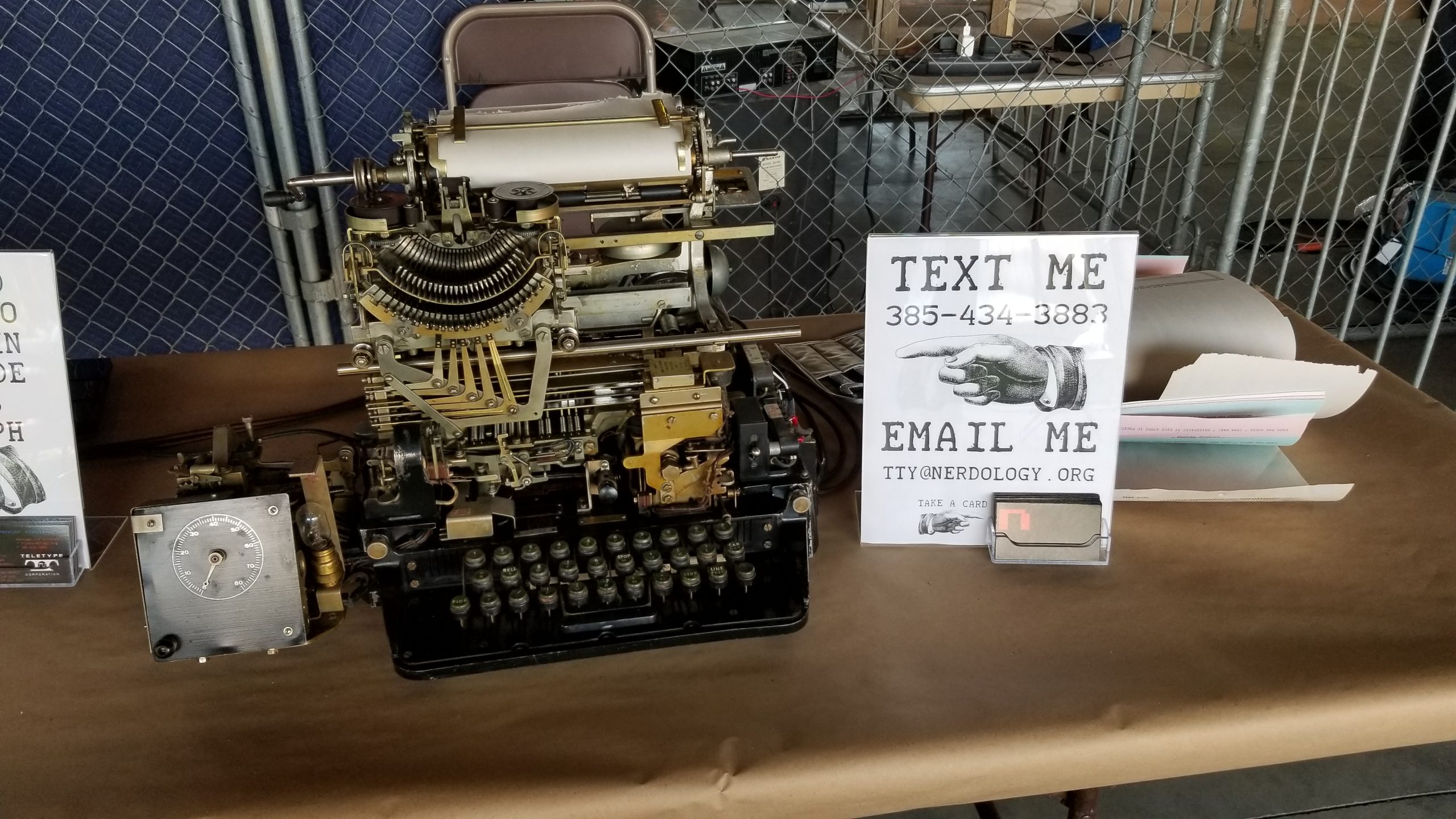 Teletypes at the 2018 Thanksgiving Point Mini Maker Faire